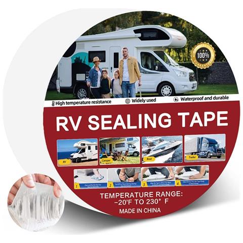 Nastro Sigillante Bianco Per Camper - 1mm Di Spessore, 5cm Di Larghezza, 15m Di Lunghezza - Nastro Di Riparazione Impermeabile In Pvc - Foto 1