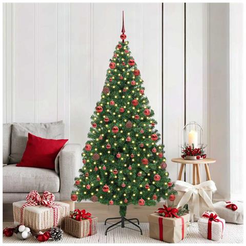 Albero di Natale artificiale con 300 LED Verde 180 cm - Foto 2