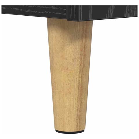 Mobile porta vinili Rovere Nero 121 x 38 x 48 cm - Foto 9