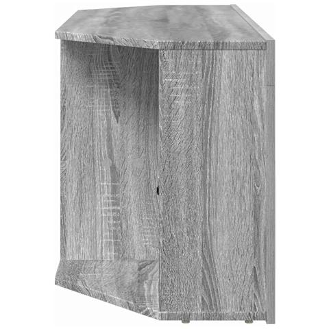 Mobile TV LED Angolare Grigio Sonoma 106 x 40 x 50 cm - Foto 9