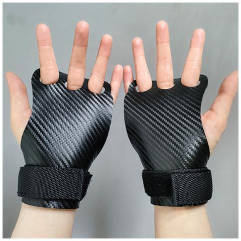 Guanti Da Allenamento Con Impugnature Per Sollevamento Pesi, Trazione, Ginnastica  L - Foto 5