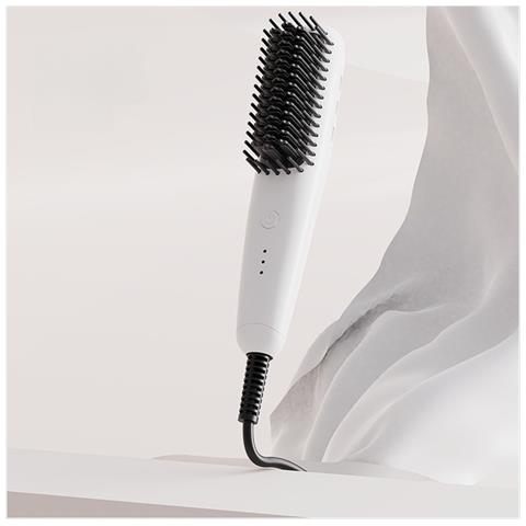 Mini Spazzola Lisciante Portatile - Ionica, Per Capelli Asciutti E Bagnati White - Foto 2