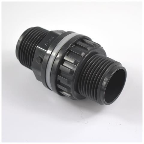 Passaparete Pvc Con Bocchettone  Filettato 20 X 3/4   Pn10 - Foto 2