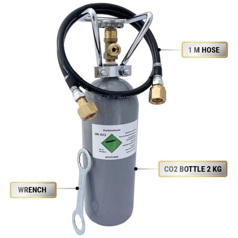 Sodastream Gasatore Acqua Macchina Acqua Frizzante - Set Completo 1-linea Bottiglie Di Co2 Co2 - 2 Kg - Foto 2