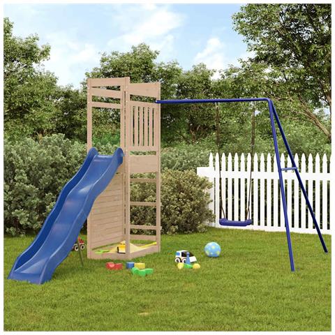 Set da Gioco da Esterno in Legno Massello di Pino - Foto 2