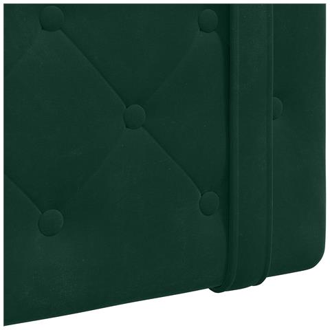 Testiera sospesa Con luce LED Verde Scuro Velluto - Foto 9