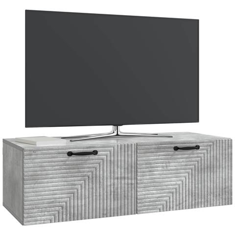 Mobile Porta TV da Muro Grigio Cemento 98 x 41 x 30 cm - Foto 2