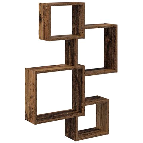 Mensole Cubo da Parete A parete Marrone 64 x 13,5 x 91,5 cm - Foto 1