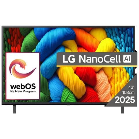 NanoCell 43NANO80A3B TV 109,2 cm (43") 4K Ultra HD Smart TV Wi-Fi Nero - Foto 1