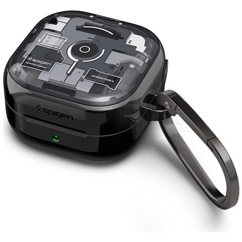 Spigen Ultra Hybrid Zero One Cover Per Samsung Galaxy Buds 4 / 4 Pro, Nero - Foto 2