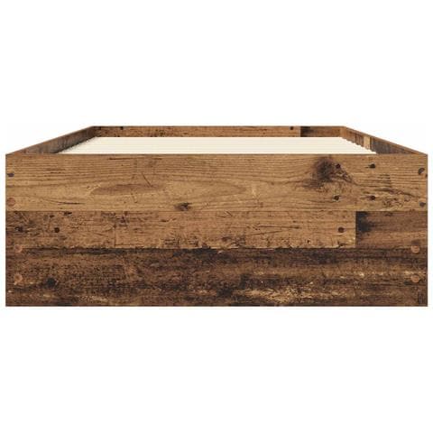 Telaio del letto con storage Legno antico Legno ingegnerizzato - Foto 2