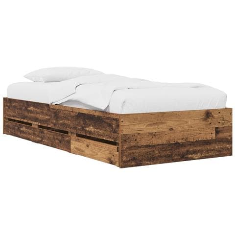 Telaio del letto con storage Legno antico Legno ingegnerizzato - Foto 1