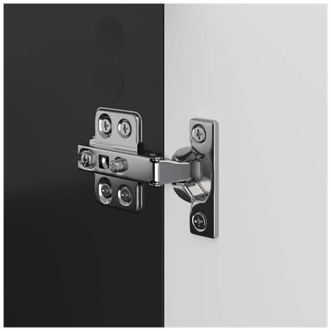 Armadio per Lavabo da Bagno ZWOLLE Nero 59,5 x 31,5 x 59 cm - Foto 9