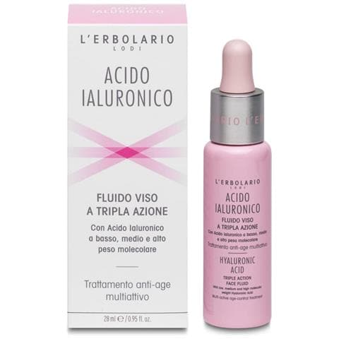 Acido Ialuronico Fluido Viso a Tripla Azione Trattamento Antiage Multiattivo 28 ml - Foto 1