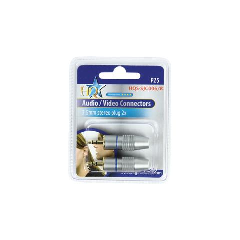 Connettore Stereo 3.5 mm Maschio Metallo Argento - Foto 1