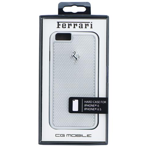 Original Cover Custodia Ferrari Hardcover Custodia Fepehcp6si Perforated Aluminium Iphone 6 4"7 Silver - Foto 1