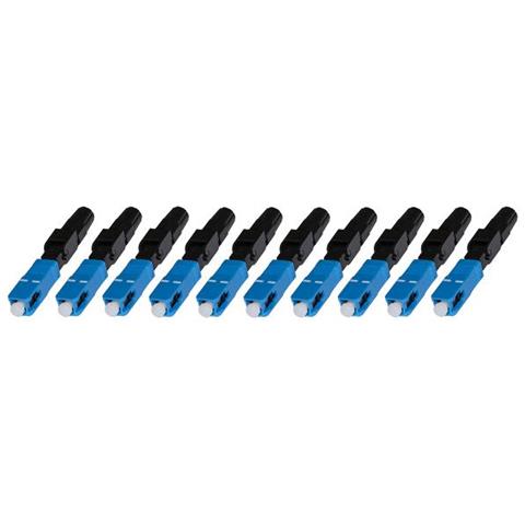 Confezione 10 Connettori Fibra Ottica Sc Singlemode Assemblaggio Veloce - Foto 1