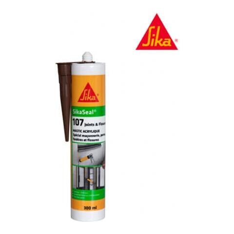Sigillante Acrilico Per Facciate - Sika Sikaseal 107 Guarnizioni E Crepe - Mogano - 300ml - Foto 2