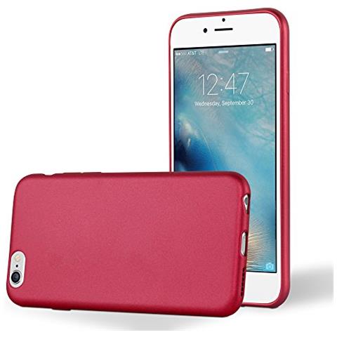 Cadorabo Custodia Compatibile Con Apple Iphone 6 / Iphone 6s In Rosso Metallico - Coperchio Protettivo In Silicone Tpu Flessibile - Foto 1