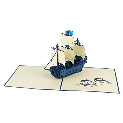 Biglietto D'auguri ''galeone'' - Foto 1
