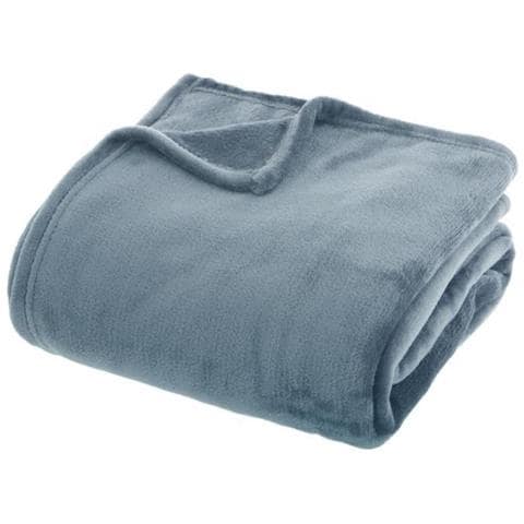 Coperta In Flanella A Quadri - 180 X 230 Cm - Blu - Foto 1
