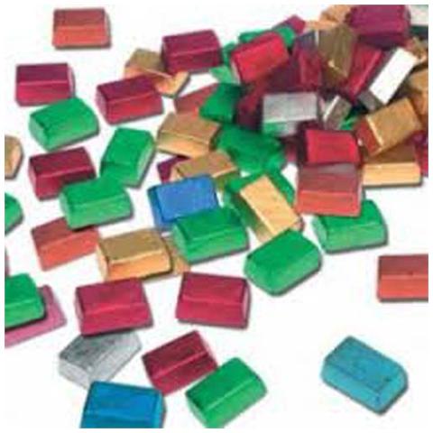 150 fogli per incarto cioccolatini Argento 50g 10x10cm - Foto 2