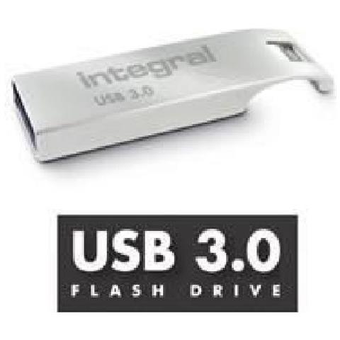 32GB Metal ARC USB 3.0, USB 3.0 (3.1 Gen 1) , Type-A, Senza coperchio, Argento, Blister, Windows 10 Education, Windows 10 Education x64, Windows 10 Enterprise, Windows 10 Enterprise x64, Wi - Foto 1