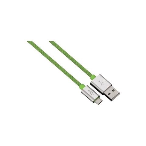 0.5m, USB 2.0-A - USB 2.0 Micro-B 0.5m USB A Micro-USB B Verde cavo USB - Foto 1