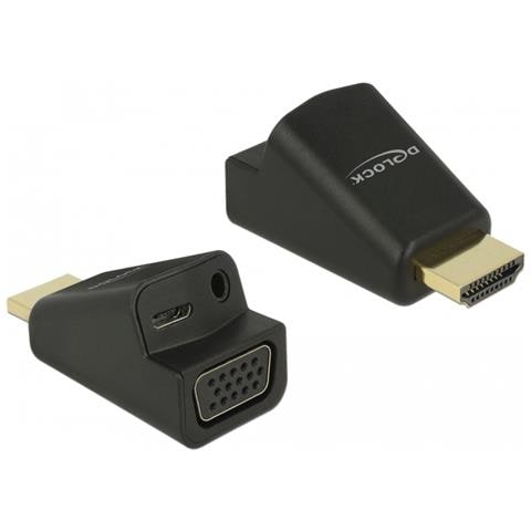 65895 HDMI A VGA & 3.5 mm Audio Nero cavo di interfaccia e adattatore - Foto 1