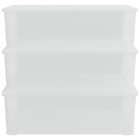 Contenitori In Plastica 3 Pz 25 L Impilabili - Foto 4