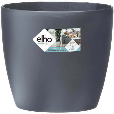 Vaso Da Fiori Rotondo Bruxelles Wheels 40 - Nero Ø 39 X 37 Cm - Foto 1