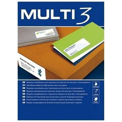 Etichette Per Stampante Multi 3 Bianco 100 Fogli 175 X 135 Mm - Foto 1