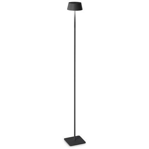 Pianrtana Da Terra Contemporanea Pure Metallo Nero Led 1,5w 3000k Ip54 - Foto 1