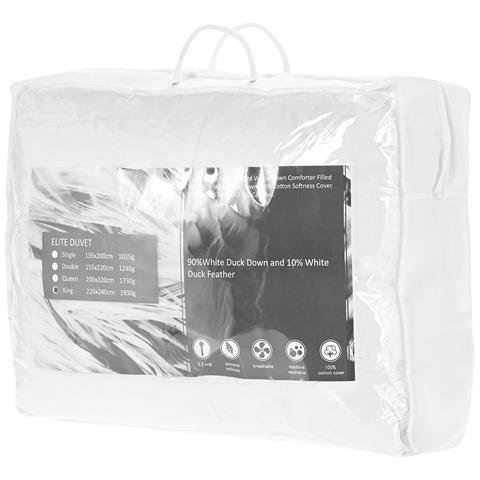 Piumino In Piuma Di Anatra Extra Caldo 240 X 220 Cm Grossglockner - Foto 6