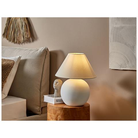 Lampada Da Tavolo Limia Ceramica Bianco Sporco - Foto 1