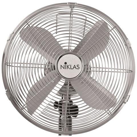 Ventilatore In Acciaio Cromato Da Tavolo 4 Pale Niklas Chrome - Foto 3