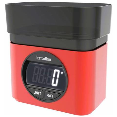 BA22 Nero, Rosso Superficie piana Rettangolo Bilancia da cucina elettronica - Foto 2