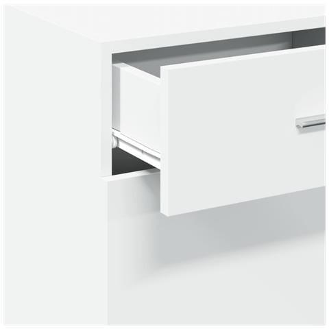 Credenza Bianca 45x42,5x93 Cm In Legno Multistrato - Foto 10