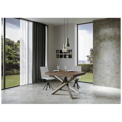 Tavolo Allungabile 90x140/244 Cm Volantis Premium Noce Telaio 4/c - Foto 4