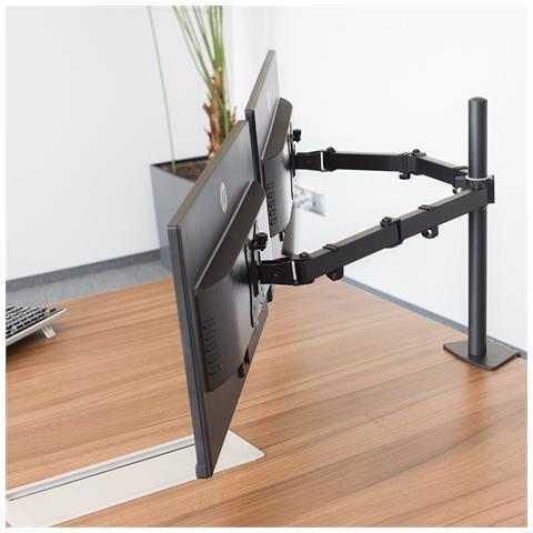 Supporto Girevole Per Due Monitor Da 12-27 Pollici Kg-1019 - Foto 2