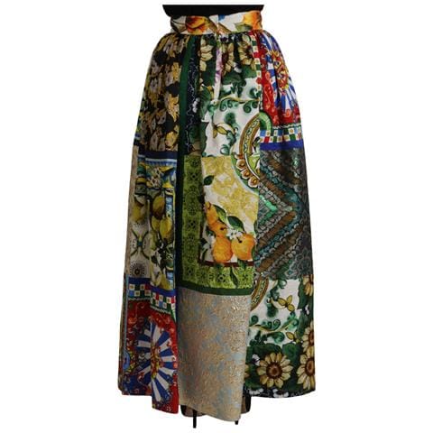 Maxi Gonna Lunga Sicily Patchwork Multicolor - It38 - S - Foto 2