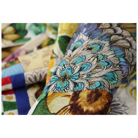 Maxi Gonna Lunga Sicily Patchwork Multicolor - It38 - S - Foto 5