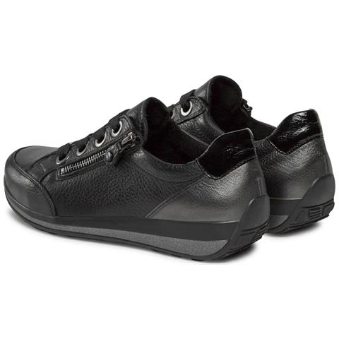 Osaka Leisure Trainers Sneakers Pelle Scarpe Donna Nero Eu 38, 12-44587-66 - Foto 3