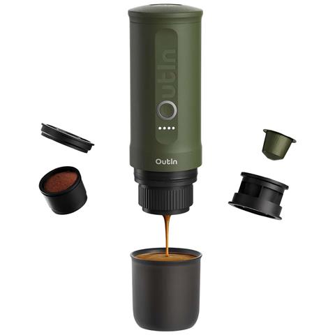 Macchina per Caffè Portatile Nano Pressione 20 bar Batteria 7500 mAh Colore Nero /Verde - Foto 7