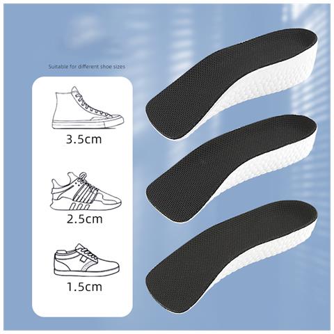 Solette Interne Rialzate Per Aumentare L'altezza E Migliorare Il Comfort Black 1.5 Cm - Foto 2