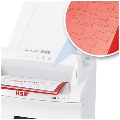 SECURIO AF35 distruggi documenti Taglio a particelle 56 dB 24 cm Bianco - Foto 5