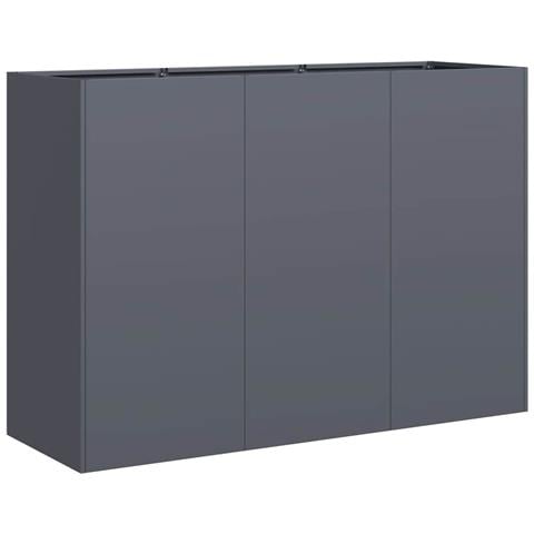 Fioriera Antracite 120x40x80 Cm In Acciaio Laminato A Freddo - Foto 2