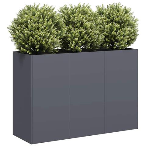 Fioriera Antracite 120x40x80 Cm In Acciaio Laminato A Freddo - Foto 1