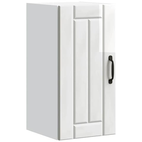 Pensile Da Cucina Lucca Bianco Lucido In Legno Multistrato - Foto 1