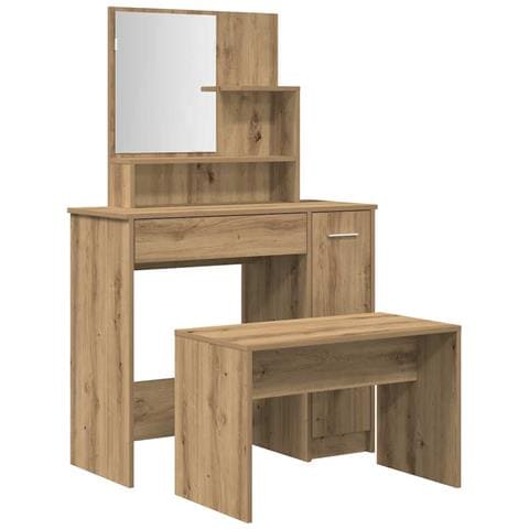 Set Toeletta Rovere Artigianale In Legno Multistrato - Foto 2